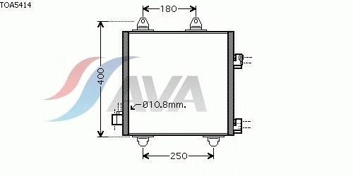 Condensator, airconditioning TOA5414