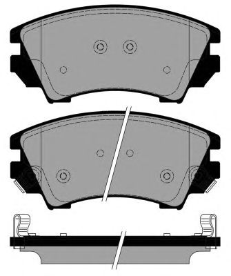 Brake Pad Set, disc brake PA1778