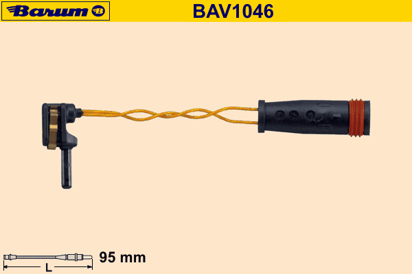 Warning Contact, brake pad wear BAV1046