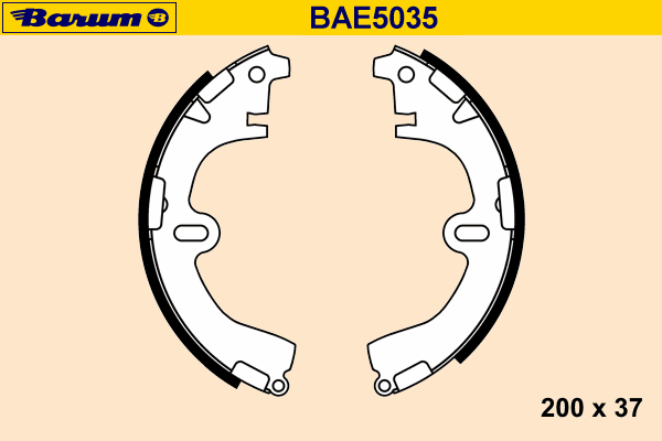 Комплект тормозных колодок BAE5035