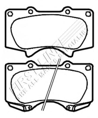 Brake Pad Set, disc brake FBP3565