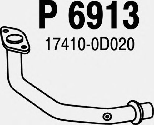 Exhaust Pipe P6913