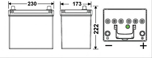 Startbatteri; Startbatteri EB604