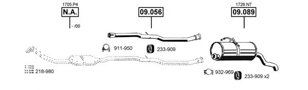 Exhaust System PE080705