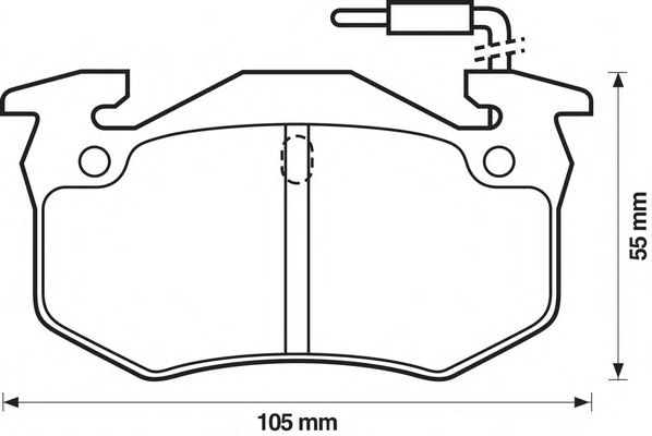 Brake Pad Set, disc brake 571302S