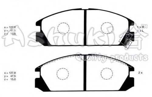Brake Pad Set, disc brake H026-05