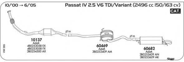 Exhaust System VW265