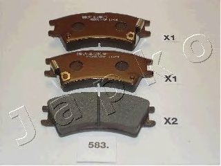 Brake Pad Set, disc brake 50583