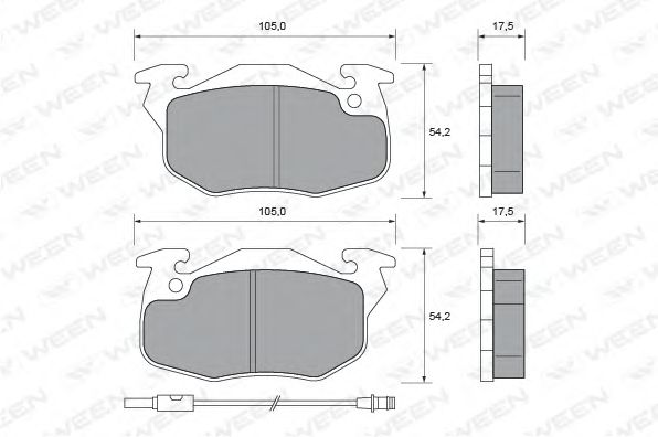 Brake Pad Set, disc brake 151-2246