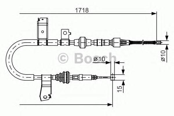 Cable, parking brake 1 987 482 086