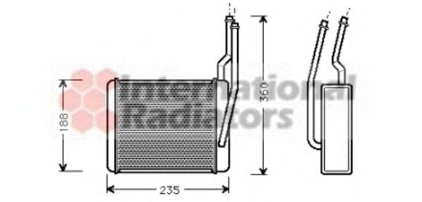 Heat Exchanger, interior heating 18006356