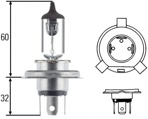 Bulb, headlight; Bulb, headlight 8GJ 002 525-251