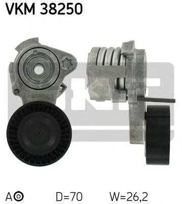 Τεντωτήρας, ιμάντας poly-V VKM 38250