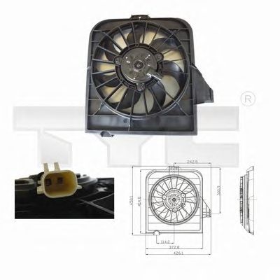Fan, radiator 804-0002