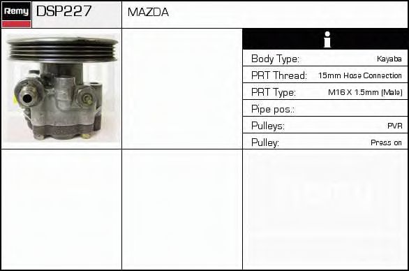 Hydraulic Pump, steering system DSP227