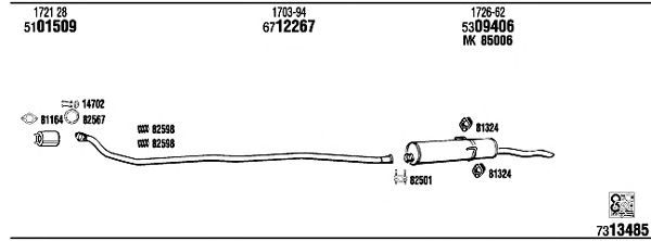 Exhaust System PE55048