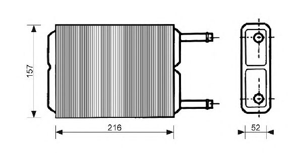 Heat Exchanger, interior heating QHR2046