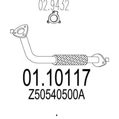 Exhaust Pipe 01.10117