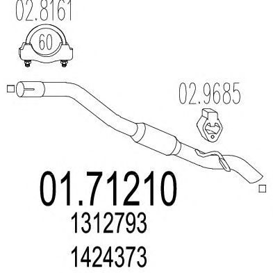 Exhaust Pipe 01.71210