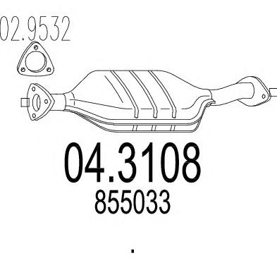 Catalytic Converter 04.3108