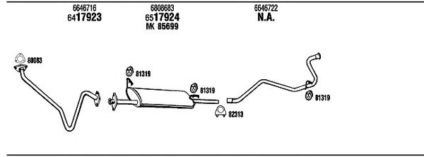 Exhaust System FO80557