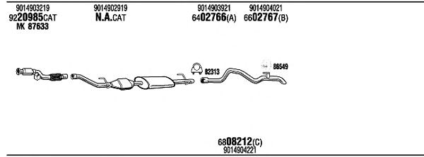 Exhaust System MB21020