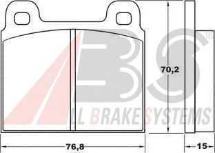 Brake Pad Set, disc brake 36025