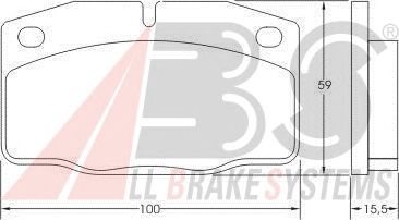 Brake Pad Set, disc brake 36145