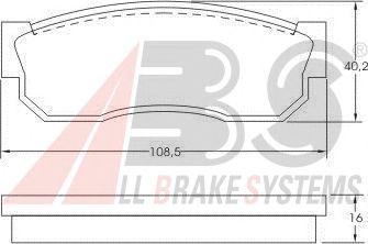 Brake Pad Set, disc brake 36520