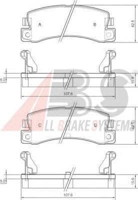 Brake Pad Set, disc brake 36604