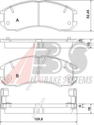 Brake Pad Set, disc brake 36666