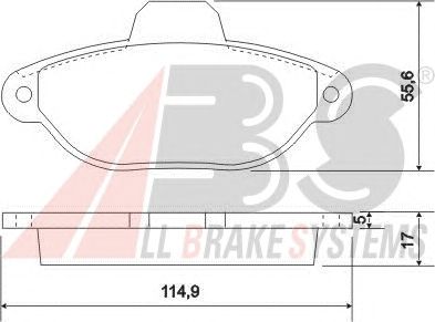 Brake Pad Set, disc brake 36854