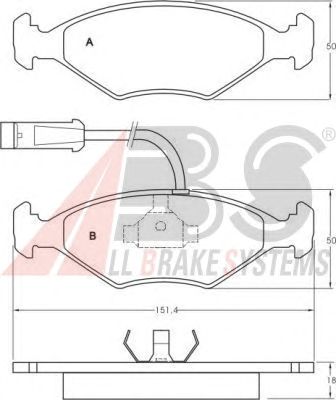 Brake Pad Set, disc brake 36855
