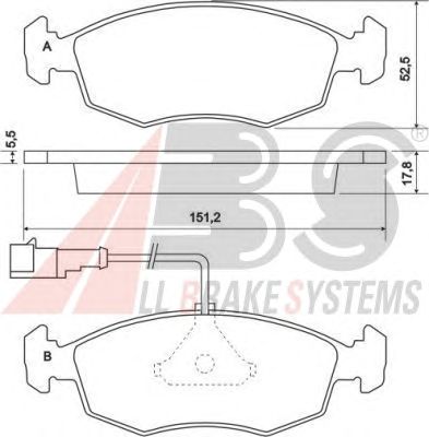 Brake Pad Set, disc brake 36947
