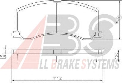 Brake Pad Set, disc brake 36960