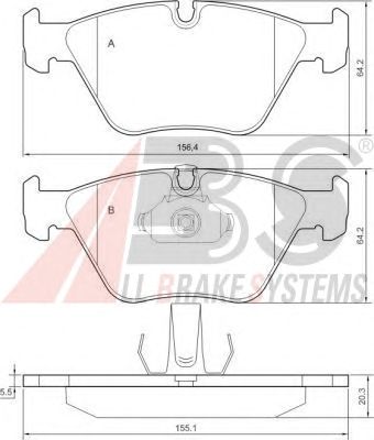 Brake Pad Set, disc brake 36998
