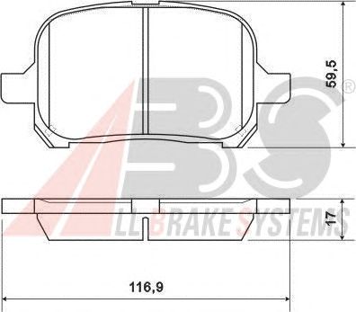 Brake Pad Set, disc brake 37033