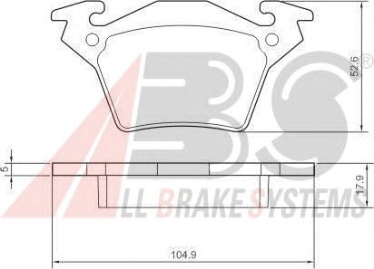 Brake Pad Set, disc brake 37104
