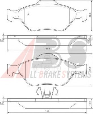 Brake Pad Set, disc brake 37195