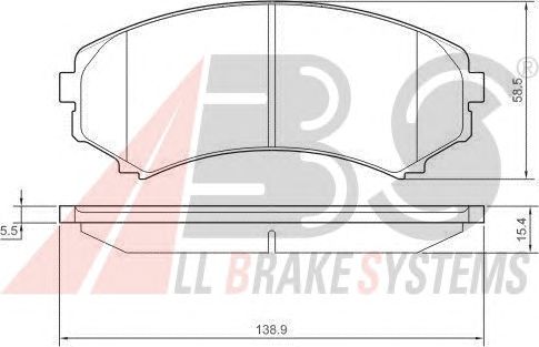 Brake Pad Set, disc brake 37203