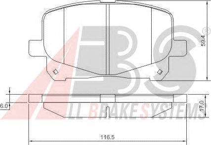 Brake Pad Set, disc brake 37229