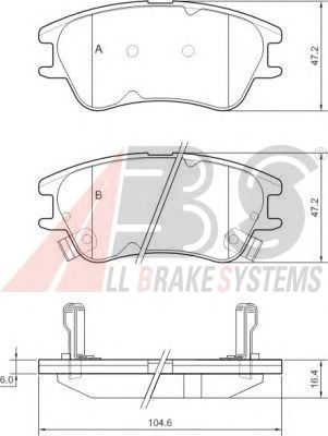 Brake Pad Set, disc brake 37432