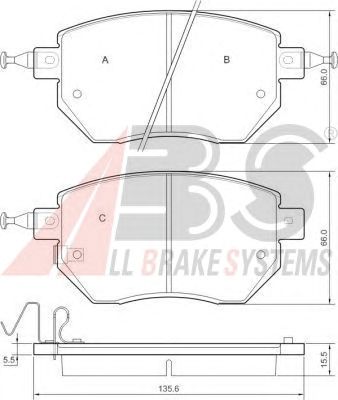 Brake Pad Set, disc brake 37504
