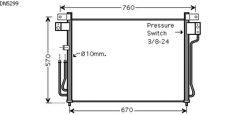 Condensator, airconditioning DN5299
