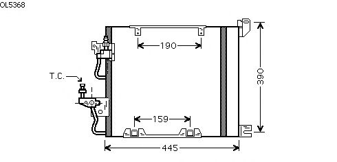 Condensator, airconditioning OL5368