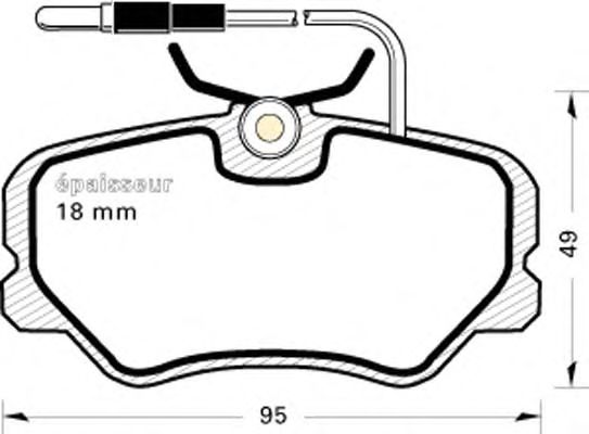 Brake Pad Set, disc brake 333