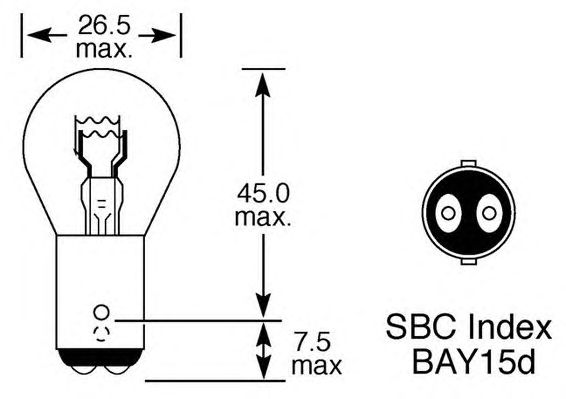 Bulb, indicator; Bulb, stop light; Bulb, rear fog light; Bulb, tail light; Bulb, position-/marker light; Bulb, daytime running light LLB380