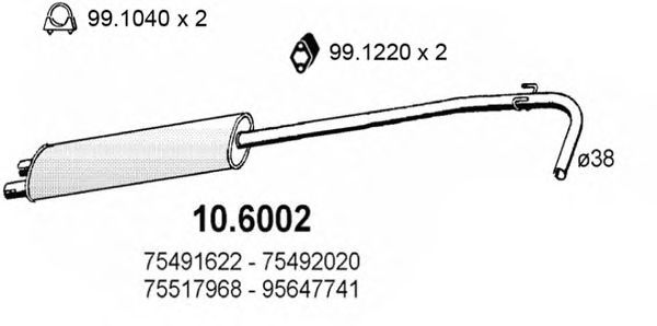 Middle Silencer 10.6002