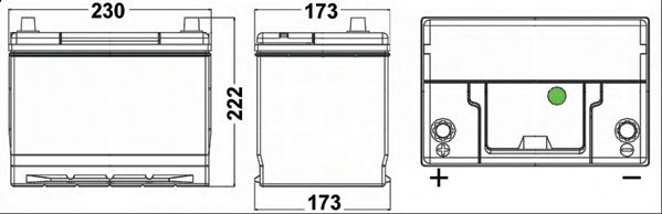 Starterbatteri; Starterbatteri SA655