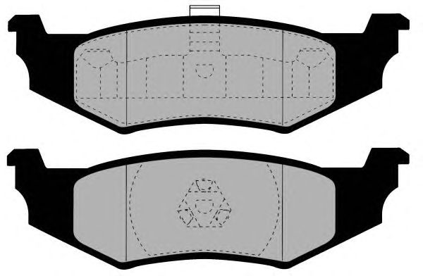 Комплект тормозных колодок, дисковый тормоз PA1331